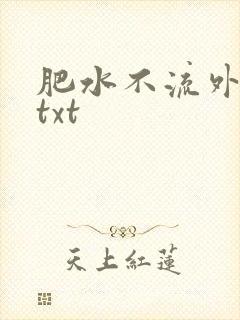肥水不流外人田txt