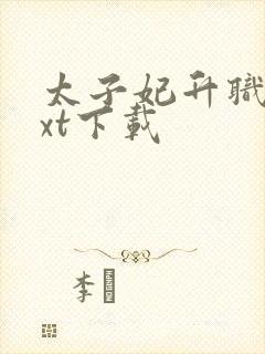 太子妃升职记txt下载