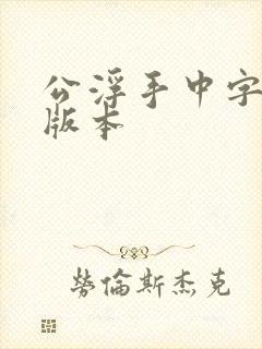 公浮手中字最新版本