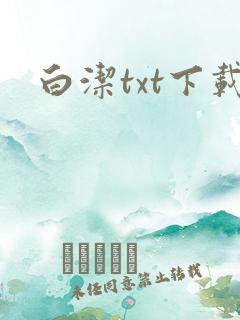 白洁txt下载