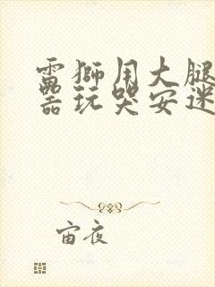 雷狮用大腿支撑器玩哭安迷修