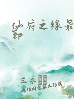 仙府之缘最新章节