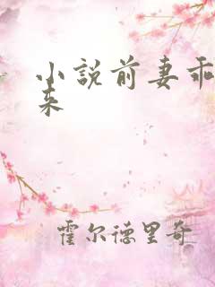 小说前妻乖乖回来