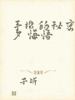 手机的秘密 七夕 悔悟