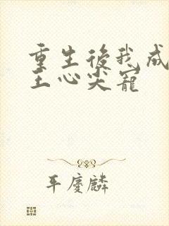 重生后我成了傻王心尖宠