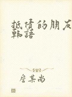 抵债的朋友麦子韩语