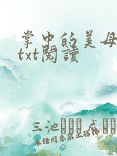 掌中的美母版主txt阅读