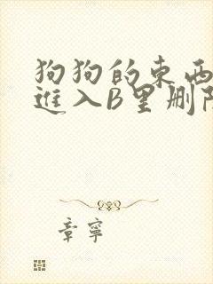 狗狗的东西直接进入B里删除