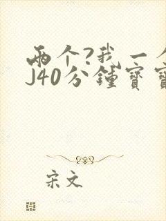 两个?我一个BJ40分钟宝宝