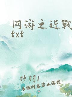 网游之近战法师txt