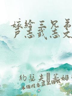 嫁给三兄弟的猎户志武志文