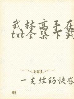 武林高手在校园txt全集下载