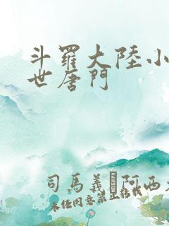 斗罗大陆小说绝世唐门