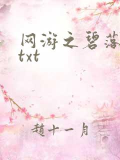 网游之碧落黄泉txt