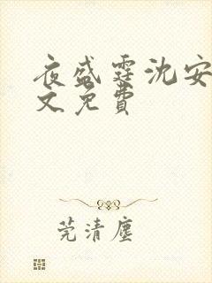 夜盛霆沈安然全文免费