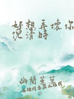 好想弄坏你南姜倪清时