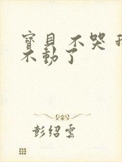 宝贝 不哭 我不动了