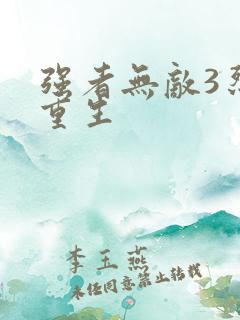 强者无敌3烈火重生