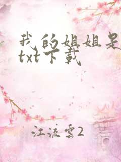 我的姐姐是美女txt下载