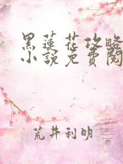 黑莲花攻略手册小说免费阅读