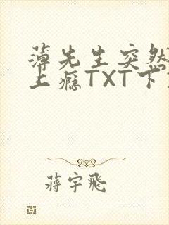 薄先生突然黏她上瘾TXT下载