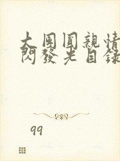 大团圆亲情会闪闪发光目录