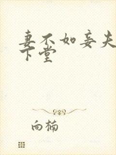 妻不如妾夫人要下堂