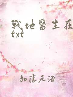 战地医生在都市txt