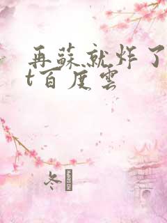 再苏就炸了txt百度云