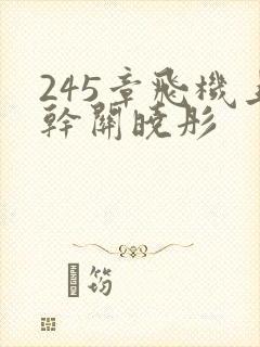 245章飞机上干关晓彤