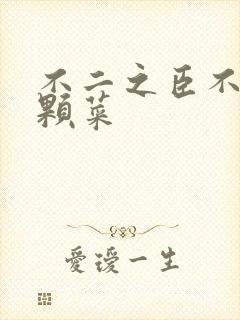 不二之臣不止是颗菜