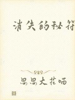 消失的秘符