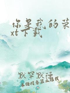 你是我的荣耀txt下载