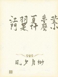 江羽夏梦莹神谕门是什么小说