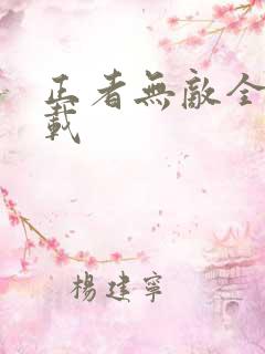 正者无敌全集下载