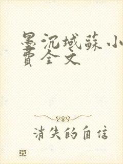 墨沉域苏小柠免费全文