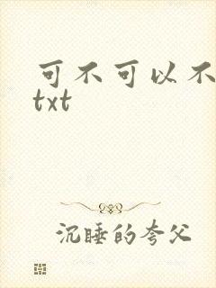 可不可以不嫁人txt