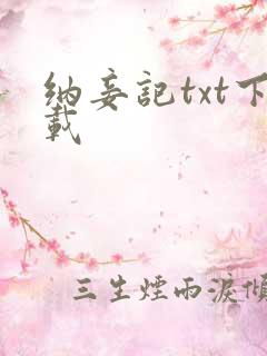 纳妾记txt下载