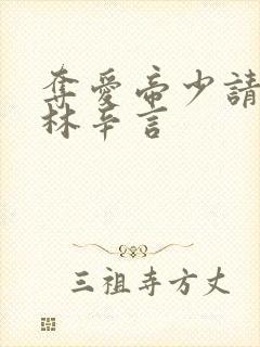 夺爱帝少请放手林辛言