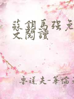 苏钥马强免费全文阅读