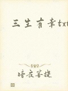 三生有幸txt
