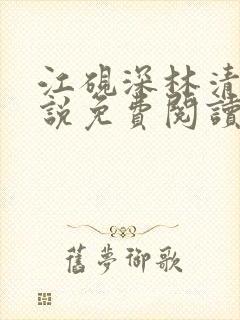 江砚深林清浅小说免费阅读