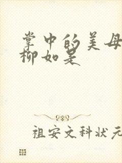掌中的美母版主柳如是