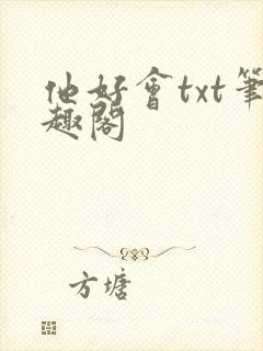 他好会txt笔趣阁