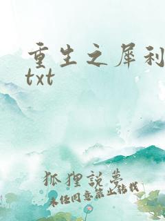 重生之犀利女兵txt