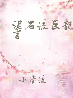 泥石流巨龙系谣言