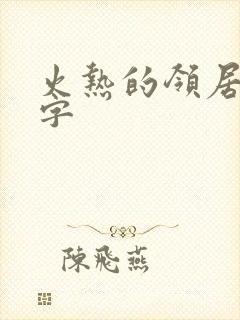 火热的领居中文字