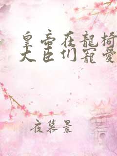 皇帝在龙椅上被大臣们宠爱