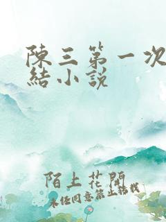 陈三第一次干白结小说