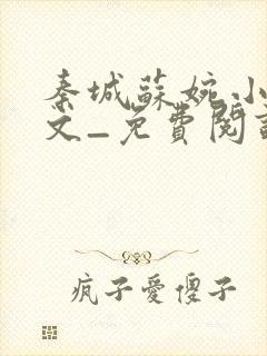 秦城苏婉小说全文_免费阅读最新